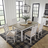 Blair Farm Grayish White/Brown 7-Piece Dining Room Set by Homelegance at Eve Furniture