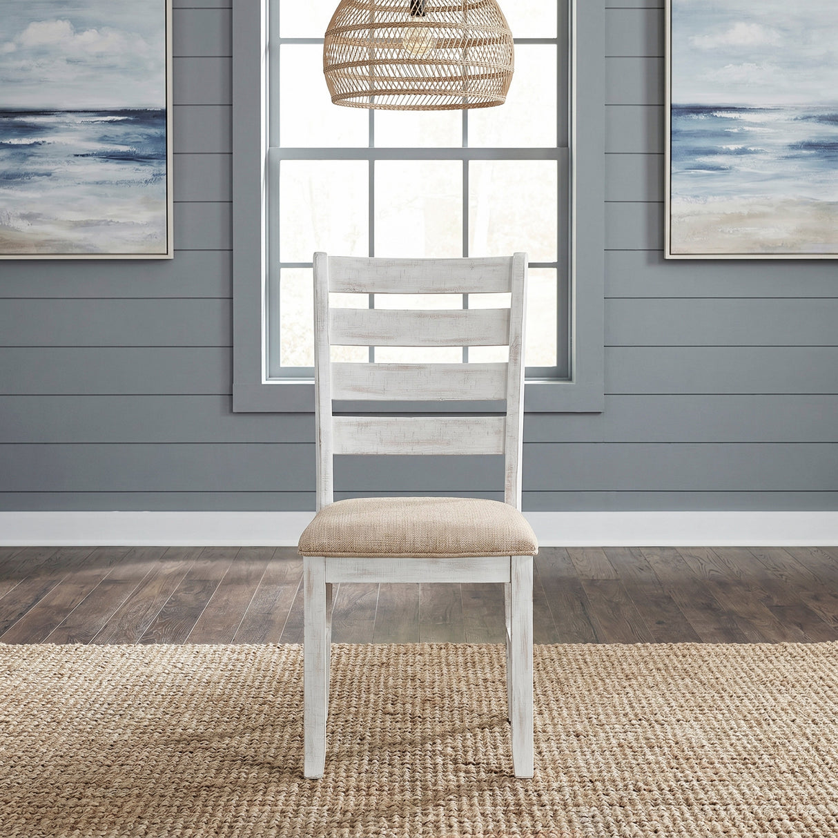 Blair Farm Grayish White/Brown 7-Piece Dining Room Set by Homelegance at Eve Furniture