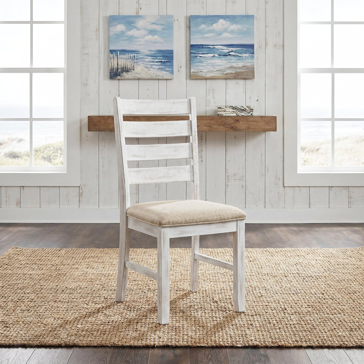Blair Farm Grayish White/Brown 7-Piece Dining Room Set by Homelegance at Eve Furniture