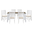 Blair Farm Grayish White/Brown 7-Piece Dining Room Set by Homelegance at Eve Furniture
