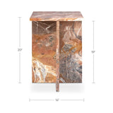Blair Orange Levante Marble Accent Table by Moe's Home at Eve Furniture