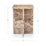 Blair Panther Marble Accent Table