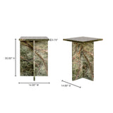 Blair Rainforest Green Marble Accent Table by Moe's Home at Eve Furniture