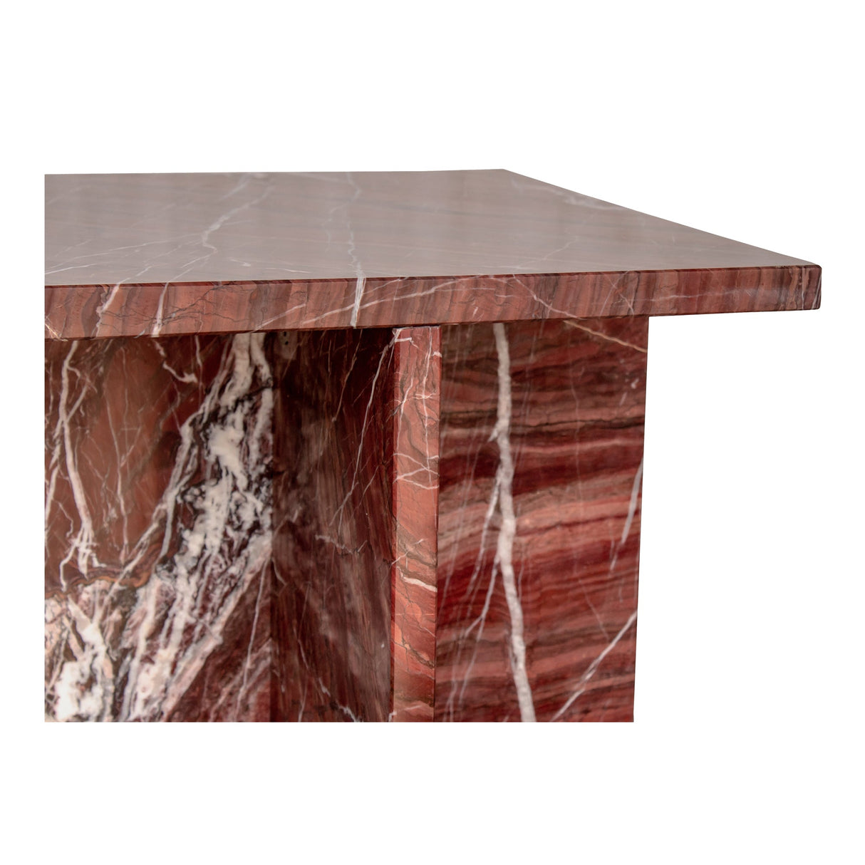 Blair Rosso Levanto Marble Accent Table by Moe's Home at Eve Furniture