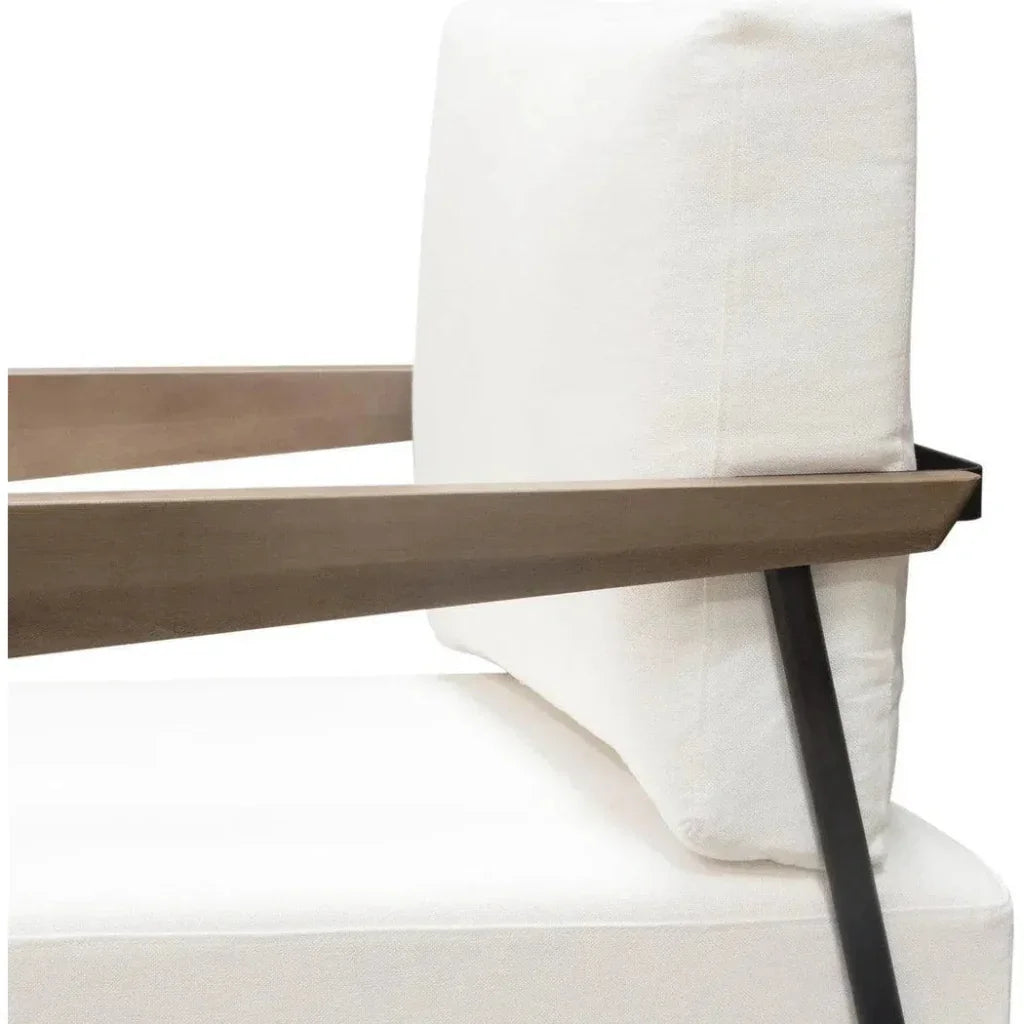 Blair White Accent Chair by Diamond Sofa at Eve Furniture