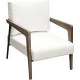 Blair White Accent Chair by Diamond Sofa at Eve Furniture