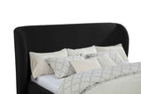 Blaire Black Upholstered California King Wingback Platform Bed by Coaster at Eve Furniture