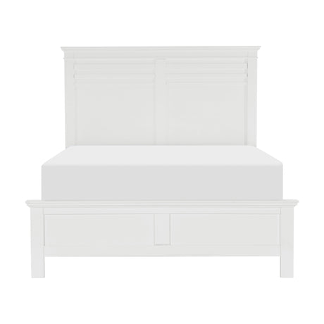 Blaire Farm White King Panel Bed by Homelegance at Eve Furniture