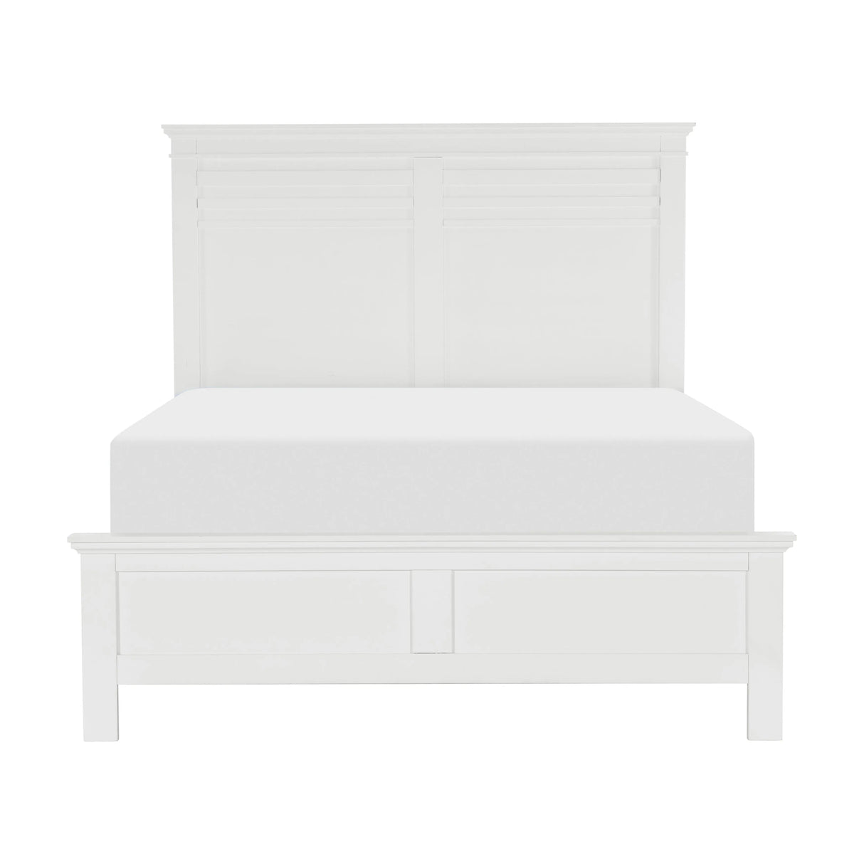 Blaire Farm White King Panel Bed by Homelegance at Eve Furniture