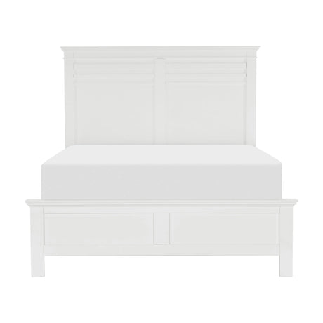 Blaire Farm White King Panel Bed by Homelegance at Eve Furniture