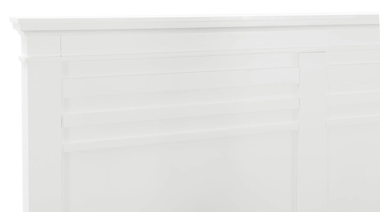 Blaire Farm White King Panel Bed by Homelegance at Eve Furniture