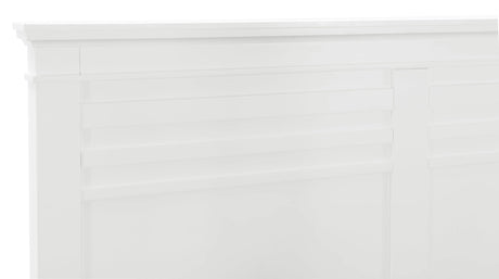 Blaire Farm White King Panel Bed by Homelegance at Eve Furniture