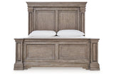Blairhurst Light Grayish Brown King Panel Bed by Ashley at Eve Furniture