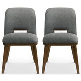 Blake Dark Grey Fabric Dining Chair (Set of 2)