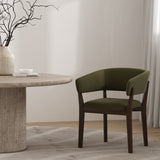 Blake Dining Armchair in Green by Manhattan Comfort at Eve Furniture