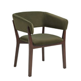 Blake Dining Armchair in Green by Manhattan Comfort at Eve Furniture