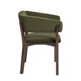 Blake Dining Armchair in Green by Manhattan Comfort at Eve Furniture