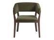 Blake Dining Armchair in Green by Manhattan Comfort at Eve Furniture