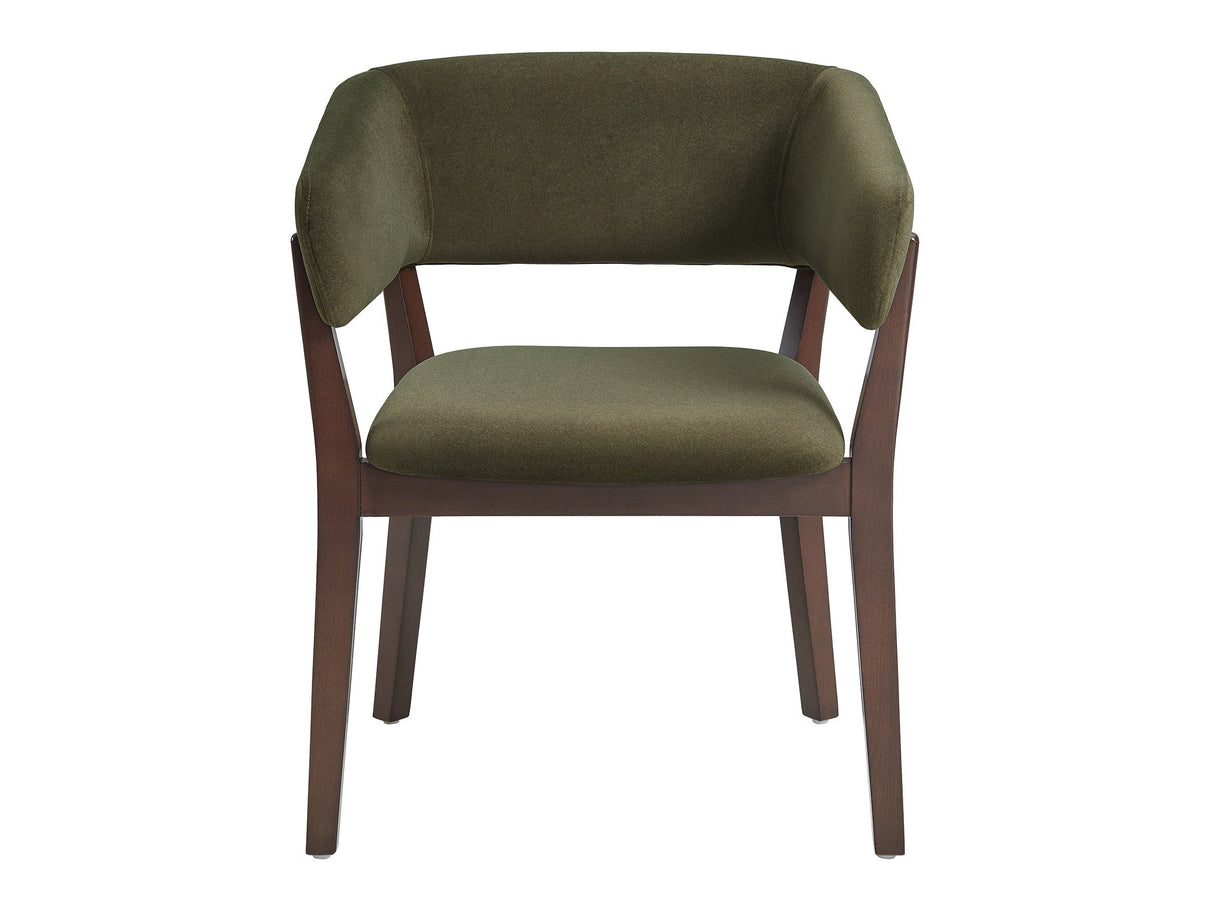 Blake Dining Armchair in Green by Manhattan Comfort at Eve Furniture