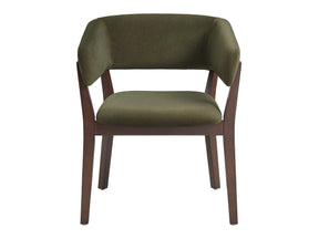 Blake Dining Armchair in Green by Manhattan Comfort at Eve Furniture