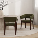 Blake Dining Armchair in Green (set of 2) by Manhattan Comfort at Eve Furniture
