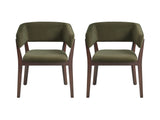 Blake Dining Armchair in Green (set of 2) by Manhattan Comfort at Eve Furniture