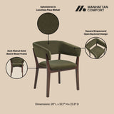 Blake Dining Armchair in Green (set of 4) by Manhattan Comfort at Eve Furniture