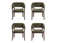 Blake Dining Armchair in Green (set of 4) by Manhattan Comfort at Eve Furniture