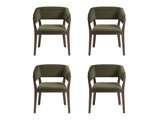 Blake Dining Armchair in Green (set of 4) by Manhattan Comfort at Eve Furniture