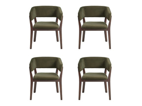 Blake Dining Armchair in Green (set of 4) by Manhattan Comfort at Eve Furniture