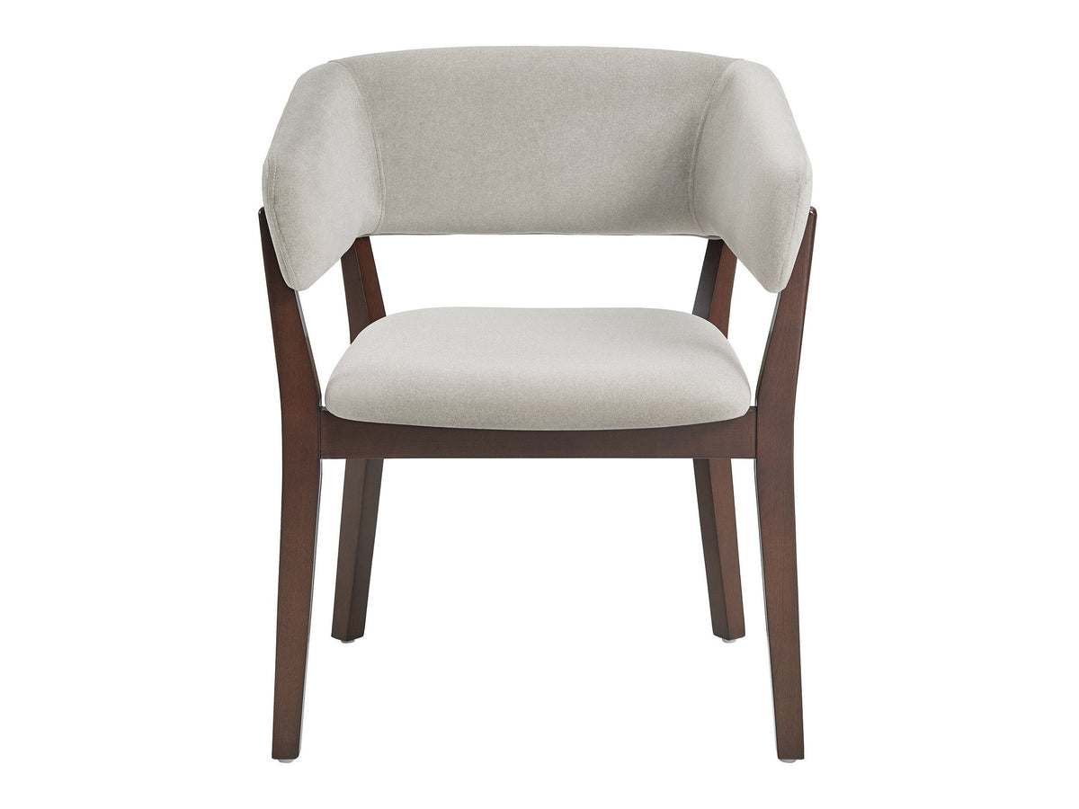Blake Dining Armchair in Greige by Manhattan Comfort at Eve Furniture