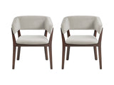 Blake Dining Armchair in Greige (set of 2) by Manhattan Comfort at Eve Furniture