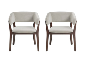 Blake Dining Armchair in Greige (set of 2) by Manhattan Comfort at Eve Furniture