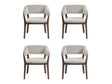 Blake Dining Armchair in Greige (set of 4) by Manhattan Comfort at Eve Furniture