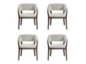 Blake Dining Armchair in Greige (set of 4) by Manhattan Comfort at Eve Furniture