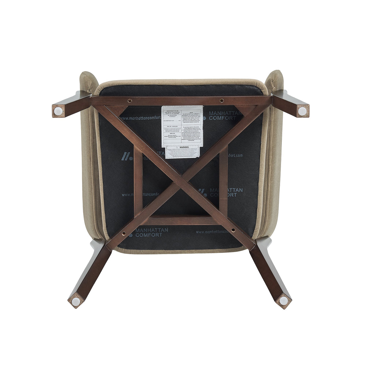Blake Dining Armchair in Linen by Manhattan Comfort at Eve Furniture