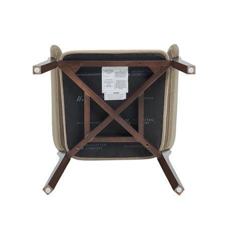 Blake Dining Armchair in Linen by Manhattan Comfort at Eve Furniture