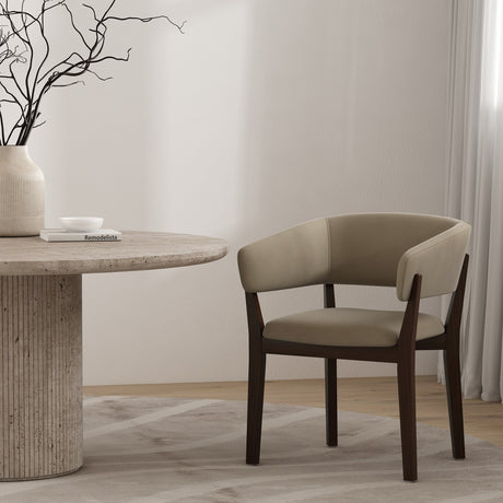 Blake Dining Armchair in Linen by Manhattan Comfort at Eve Furniture