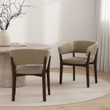 Blake Dining Armchair in Linen (set of 2) by Manhattan Comfort at Eve Furniture