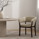 Blake Dining Armchair in Natural by Manhattan Comfort at Eve Furniture