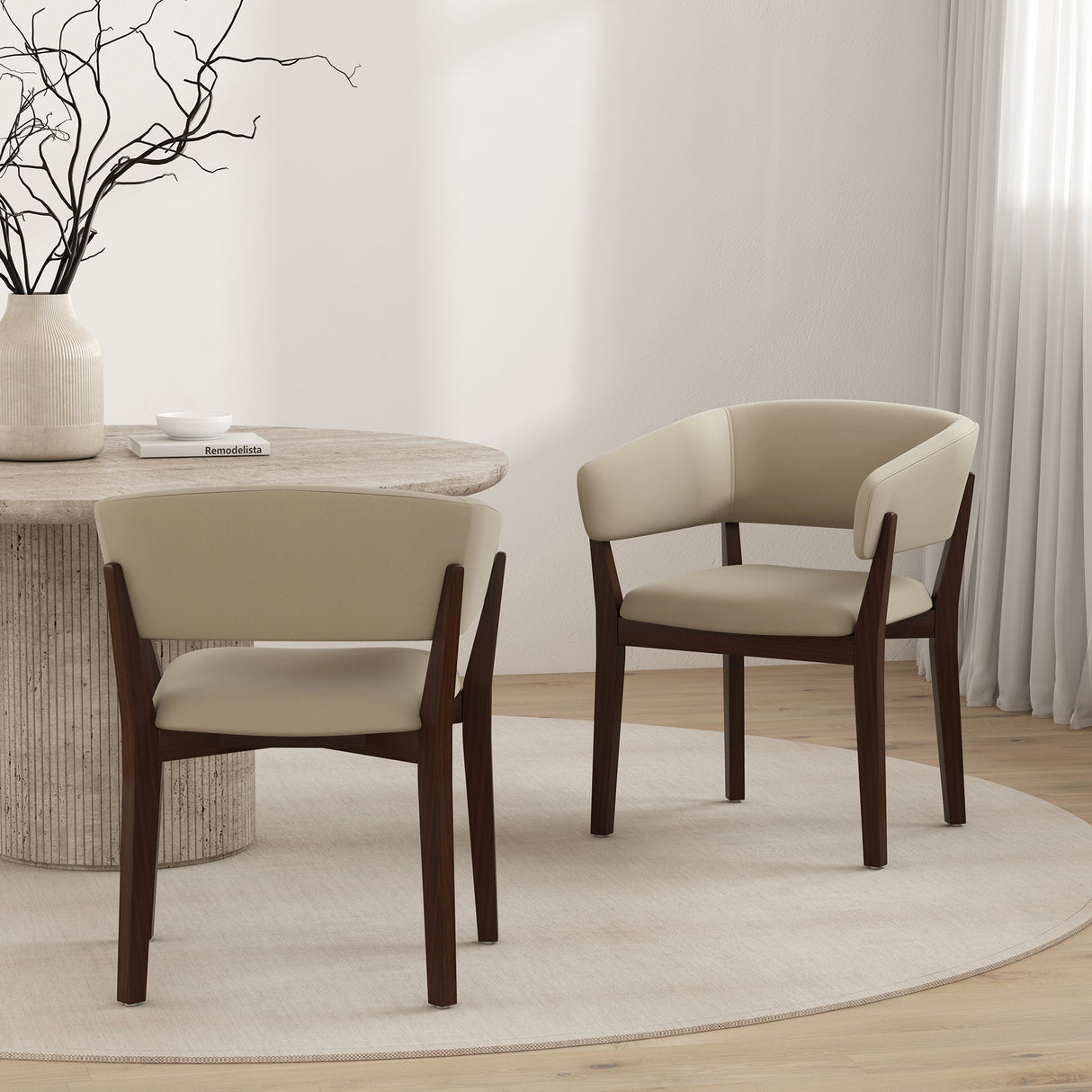 Blake Dining Armchair in Natural (set of 2) by Manhattan Comfort at Eve Furniture