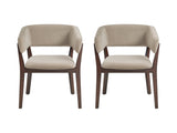 Blake Dining Armchair in Natural (set of 2) by Manhattan Comfort at Eve Furniture