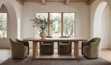 Blake Dining Table Rustic Oak by Moe's Home at Eve Furniture