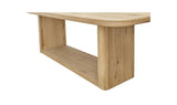 Blake Dining Table Rustic Oak by Moe's Home at Eve Furniture
