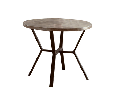 Blake Greywash 5-Piece Round Dining Set by Crown Mark at Eve Furniture