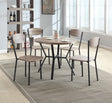 Blake Greywash 5-Piece Round Dining Set by Crown Mark at Eve Furniture