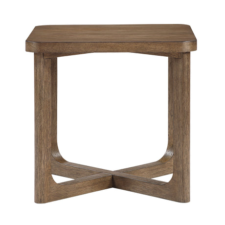 Blake Light Brown End Table by Homelegance at Eve Furniture