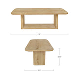 Blake Rustic Oak Dining Table by Moe's Home at Eve Furniture
