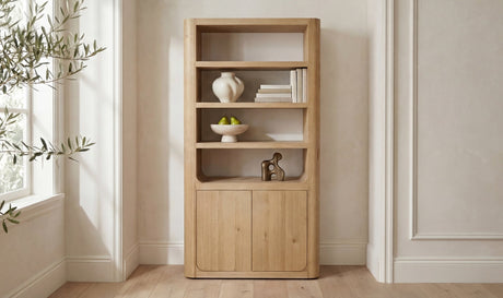 Blake Tall Cabinet Rustic Oak by Moe's Home at Eve Furniture