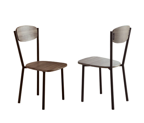 Blake Greywash 5-Piece Round Dining Set by Crown Mark at Eve Furniture